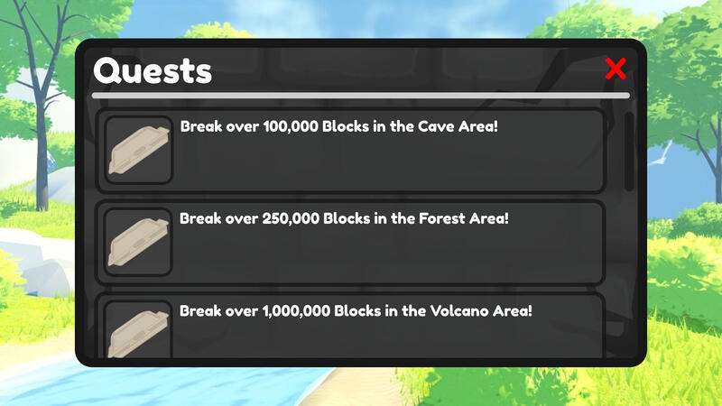 Mining simulator styled UI